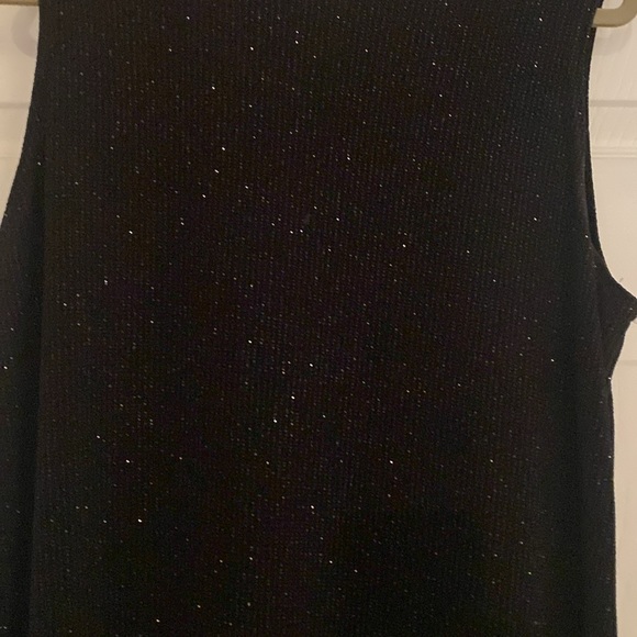 Shimmery Sz 14 sleeveless Top with beaded fringe. - Picture 2 of 4